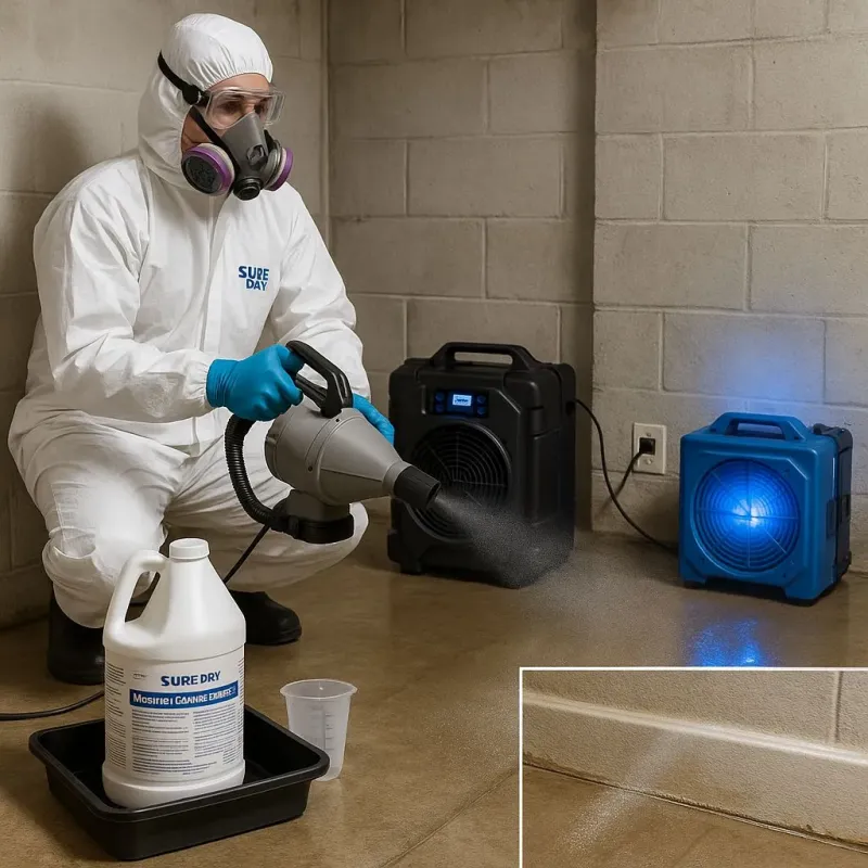 Sanitization and Odor Removal process in New Fairfield, CT