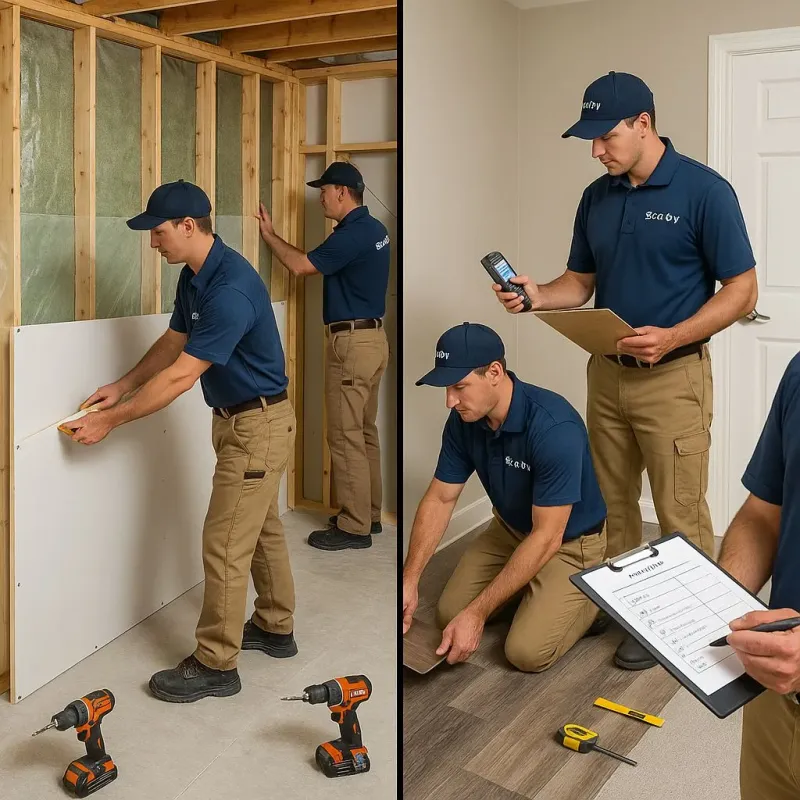 Repairs and Reconstruction process in New Fairfield, CT