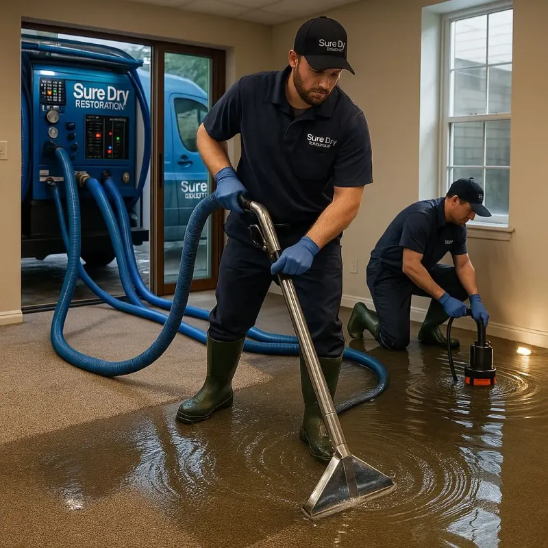 Water Extraction and Removal process in New Fairfield, CT